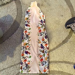 True violet Midi Halter dress